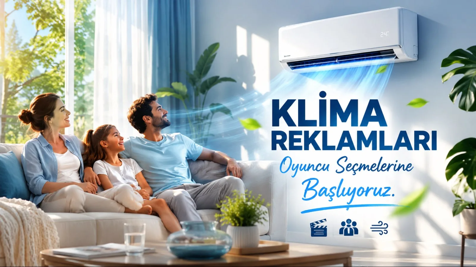 Klima reklamları Oyuncu Seçmelerine Başlıyoruz.