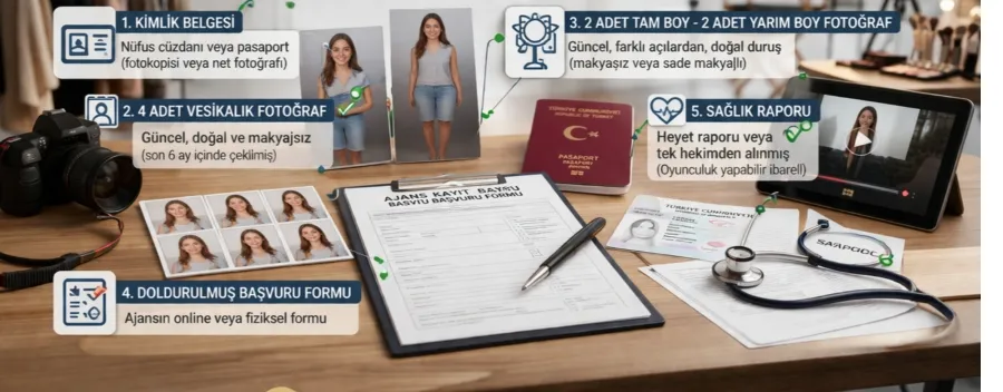 Oyuncu Ajansına Kayıt Olmak İçin Gereken Belgeler Nelerdir?